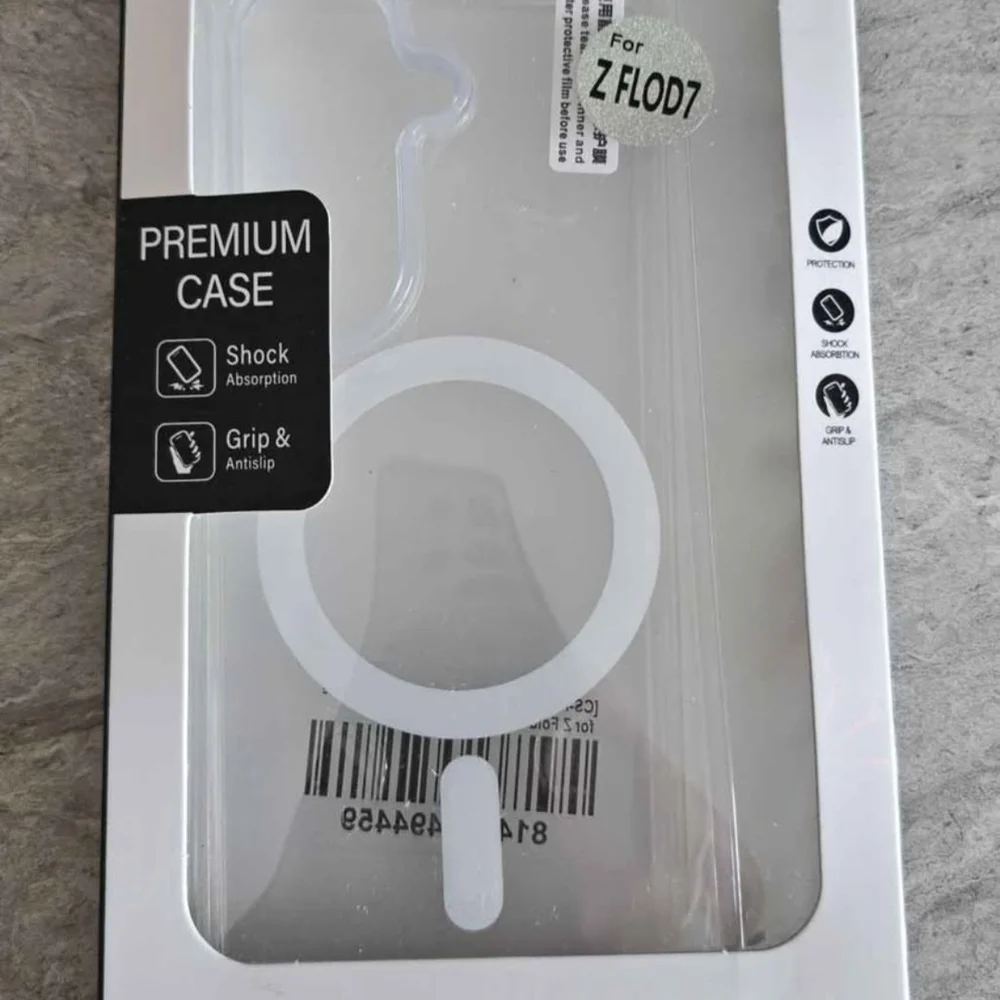 Samsung Clear Case with White Mag Ring